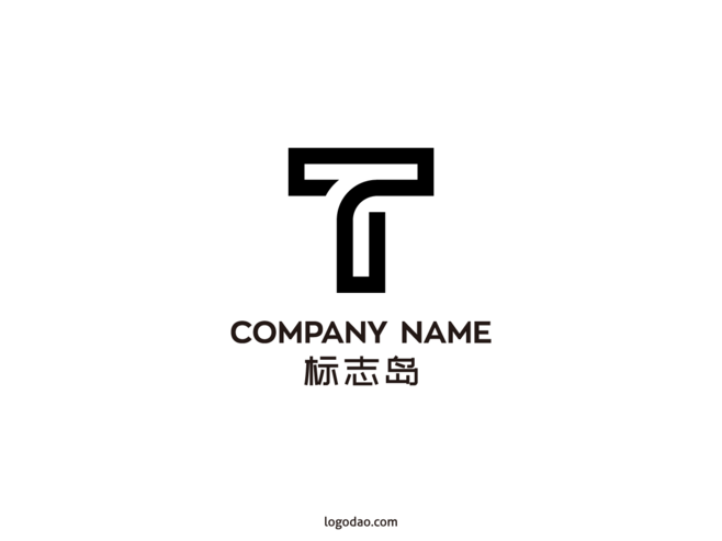 t好看的公司英文字母logo图片t英文字母素材下载
